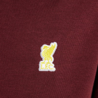 Nike Liverpool Club Survêtement Sweat à Capuche 2024-2025 Enfants Bordeaux Jaune Blanc