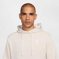 Nike Liverpool Standard Issue Hoodie 2024-2025 Beige Wit