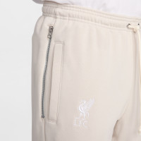 Nike Liverpool Taper Pantalon d'Entraînement 2024-2025 Beige Blanc