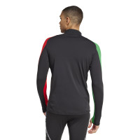 adidas Arsenal Haut d'Entraînement 1/4-Zip Europe 2024-2025 Noir Vert Rouge Blanc