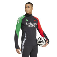 adidas Arsenal Haut d'Entraînement 1/4-Zip Europe 2024-2025 Noir Vert Rouge Blanc