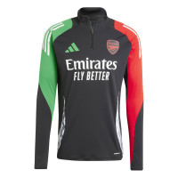 adidas Arsenal Haut d'Entraînement 1/4-Zip Europe 2024-2025 Noir Vert Rouge Blanc