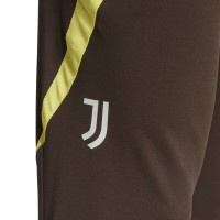 adidas Juventus Survêtement 1/4-Zip Europe 2024-2025 Gris Vert Olive Jaune