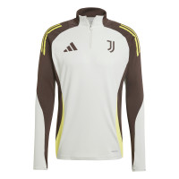 adidas Juventus Trainingspak 1/4-Zip Europees 2024-2025 Grijs Olijfgroen Geel