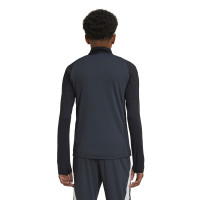 adidas Manchester United Survêtement 1/4-Zip Europe 2024-2025 Enfants Gris Foncé Noir Rouge Blanc