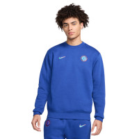 Nike Chelsea Club Sweat-Shirt 2024-2025 Bleu Bleu Clair Orange