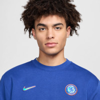 Nike Chelsea Club Survêtement 2024-2025 Bleu Bleu Clair Orange