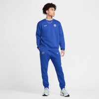 Nike Chelsea Club Crew Sweater 2024-2025 Blauw Lichtblauw Oranje