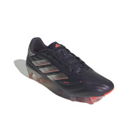 adidas Copa Pure 2 Elite Gazon Naturel Chaussures de Foot (FG) Mauve Foncé Argenté Rose