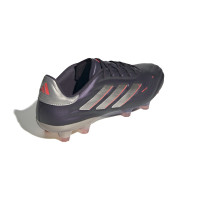 adidas Copa Pure 2 Elite Gazon Naturel Chaussures de Foot (FG) Mauve Foncé Argenté Rose