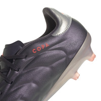 adidas Copa Pure 2 Elite Gras Voetbalschoenen (FG) Donkerpaars Zilver Roze