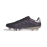 adidas Copa Pure 2 Elite Crampons Vissés Chaussures de Foot (SG) Mauve Foncé Argenté Rose