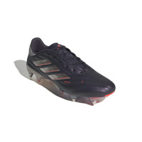 adidas Copa Pure 2 Elite Crampons Vissés Chaussures de Foot (SG) Mauve Foncé Argenté Rose