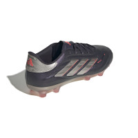 adidas Copa Pure 2 Pro Gazon Naturel Chaussures de Foot (FG) Mauve Foncé Argenté Rose