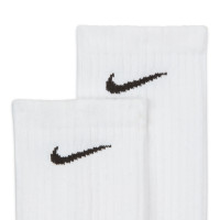 Chaussettes de sport rembourrées Nike Everyday, lot de 3, blanches