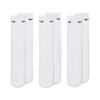 Chaussettes de sport rembourrées Nike Everyday, lot de 3, blanches