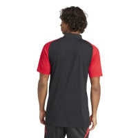 adidas Belgique Polo 2024-2026 Noir Rouge Doré