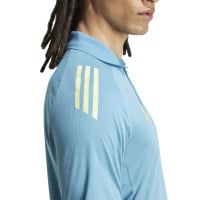 adidas Ajax Polo 2024-2025 Bleu Clair Bleu Jaune