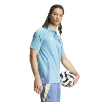 adidas Ajax Polo 2024-2025 Bleu Clair Bleu Jaune