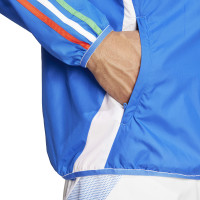 adidas Italië Anthem Trainingsjack Reversible 2024-2026 Blauw Wit