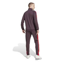 adidas Bayern Munich Survêtement Full-Zip 2024-2025 Bordeaux Rouge Blanc