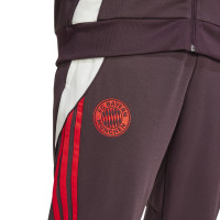 adidas Bayern Munich Survêtement Full-Zip 2024-2025 Bordeaux Rouge Blanc