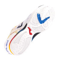 Joma Top Flex Chaussures de Foot en Salle (IN) Blanc Rouge Bleu Jaune