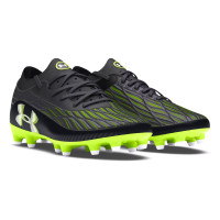 Under Armour Magnetico Pro 4.0 Gras Voetbalschoenen (FG) Zwart Groen