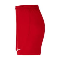 Nike DRY PARK III Short de Football Femme Rouge