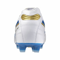 Mizuno Morelia II Pro Gras Voetbalschoenen (FG) Wit Blauw Goud