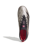 adidas Predator Elite Crampons Vissés Chaussures de Foot (SG) Argenté Noir Rose