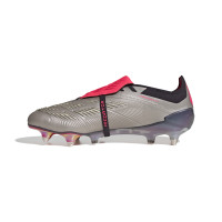 adidas Predator Elite FT IJzeren-Nop Voetbalschoenen (SG) Zilver Zwart Roze