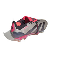 adidas Predator Elite Crampons Vissés Chaussures de Foot (SG) Argenté Noir Rose