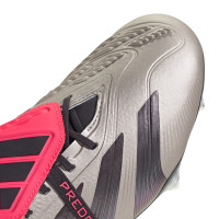 adidas Predator Elite FT IJzeren-Nop Voetbalschoenen (SG) Zilver Zwart Roze