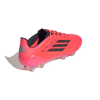 adidas F50 Elite Crampons Vissés Chaussures de Foot (SG) Rouge Vif Noir Argenté