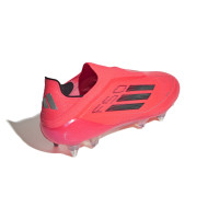 adidas F50 Elite Crampons Vissés Sans Lacets Chaussures de Foot (SG) Rouge Vif Noir Argenté