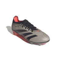 adidas Predator Pro Gras Voetbalschoenen (FG) Zilver Zwart Roze