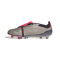 adidas Predator Elite FT Gazon Naturel Chaussures de Foot (FG) Argenté Noir Rose