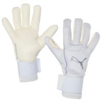 PUMA Ultra Ultimate Hybrid Gants de Gardien de But Blanc Argenté