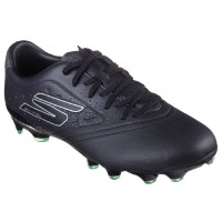 Skechers Razor 1.5 Academy Gras Voetbalschoenen (FG) Zwart Zilver Groen