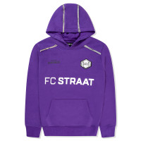 Sweat à capuche Touzani Angora pour enfants violet gris blanc