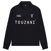 Survêtement Touzani Platinum à 1/4 zip pour enfants, noir et blanc