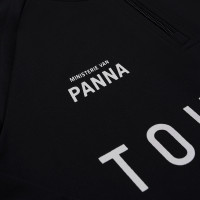 Haut d'entraînement Touzani Platinum 1/4-Zip pour enfant, noir et blanc