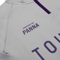 Haut d'entraînement Touzani Platinum 1/4-Zip pour enfant gris violet