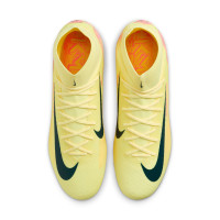 Nike Zoom Mercurial Superfly 10 Mbappé Academy Gazon Naturel Artificiel Chaussures de Foot (MG) Jaune Rose Orange