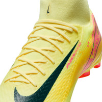 Nike Zoom Mercurial Superfly 10 Mbappé Academy Gras / Kunstgras Voetbalschoenen (MG) Geel Roze Oranje