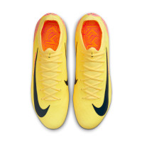 Nike Zoom Mercurial Vapor 16 Mbappé Pro Gazon Naturel Chaussures de Foot (FG) Jaune Rose Orange