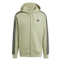 adidas Essentials Fleece Vest Olijfgroen Zwart