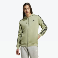 adidas Essentials Fleece Vest Olijfgroen Zwart