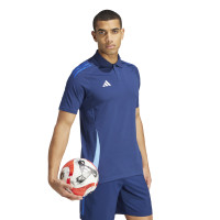 adidas Tiro 24 Competition Polo Donkerblauw Blauw Lichtblauw